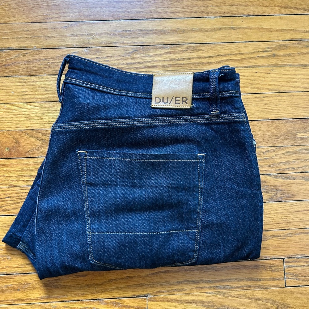DU/ER Performance Denim Relaxed Taper - Heritage Rinse Jeans